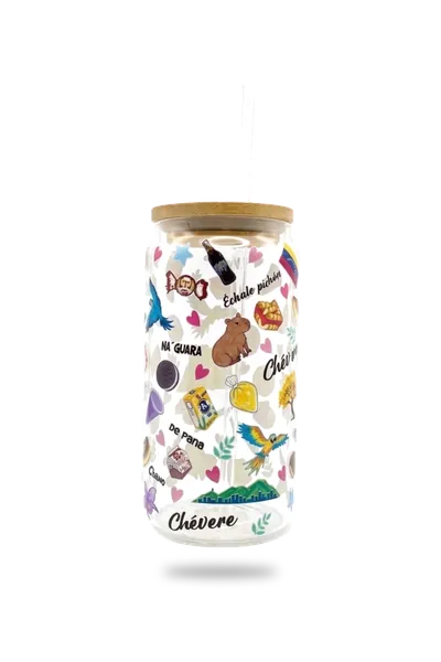 VASO DE VIDRIO TIPO LATA